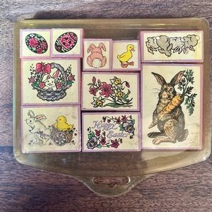 Easter Themed Rubber Stamps 10 Total